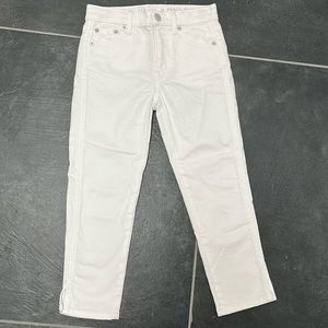 Gap Kids Girls pencil slim ankle high rise white jeans - size 7